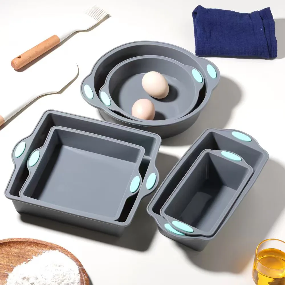 Kitchen Appliances For Baking - Cetakan Kue Silikon Tahan Panas Abu-abu