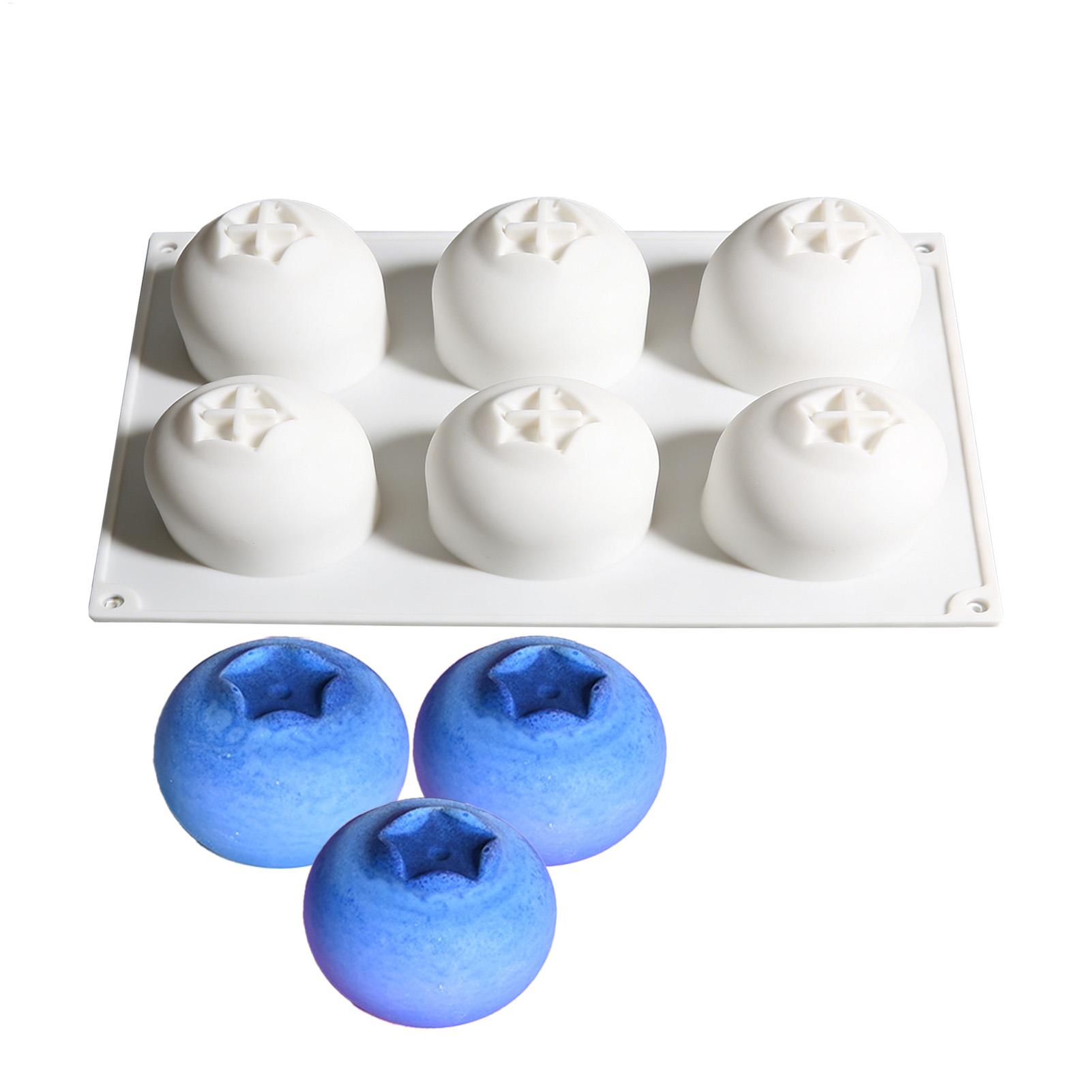 Kitchen Appliances For Baking - Cetakan Kue Mousse Blueberry 6 Lubang,