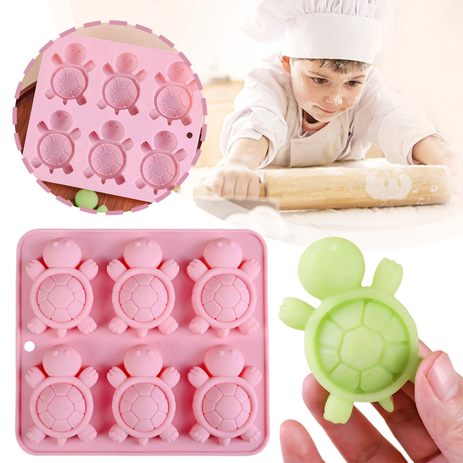 Turtles Ice Tray 3D Tortoises  - Kitchen Appliances For Baking ulasan dan harga